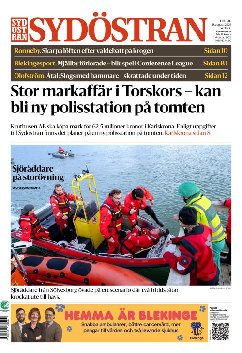 Sydöstran 28.8.2026