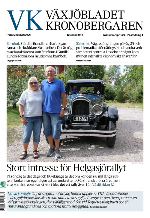 Växjöbladet Kronobergaren 28.8.2026
