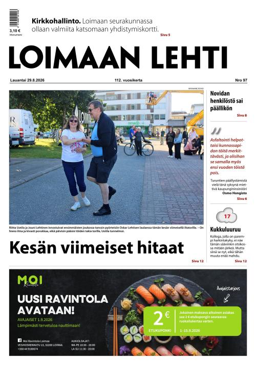 Loimaan Lehti 29.8.2026