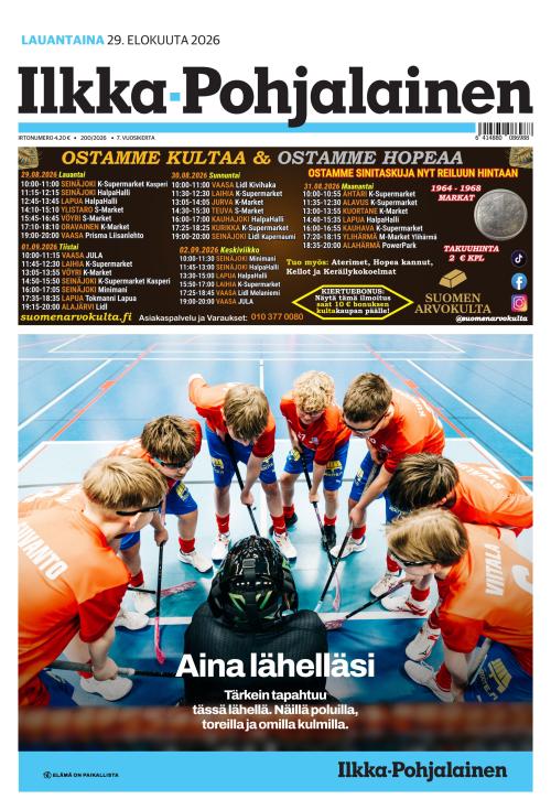 Ilkka-Pohjalainen 29.8.2026