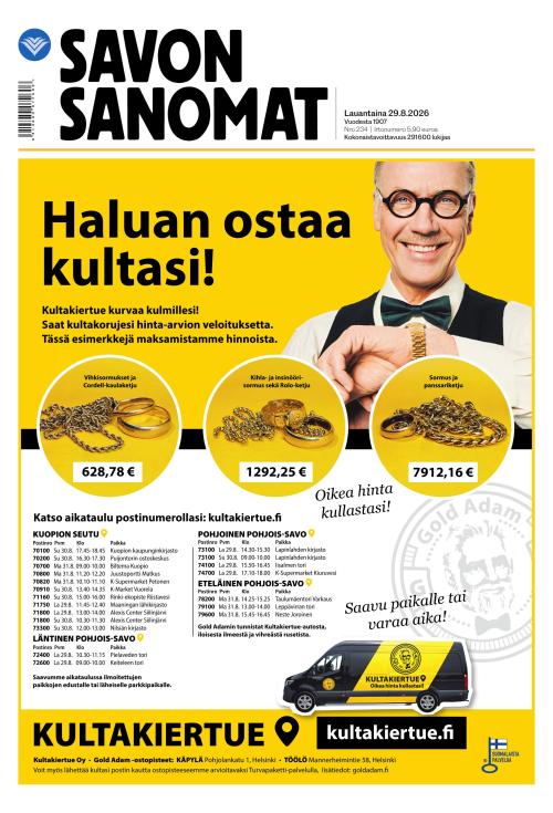 Savon Sanomat 29.8.2026