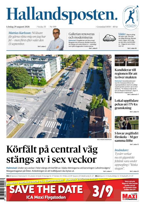 Hallandsposten 29.8.2026