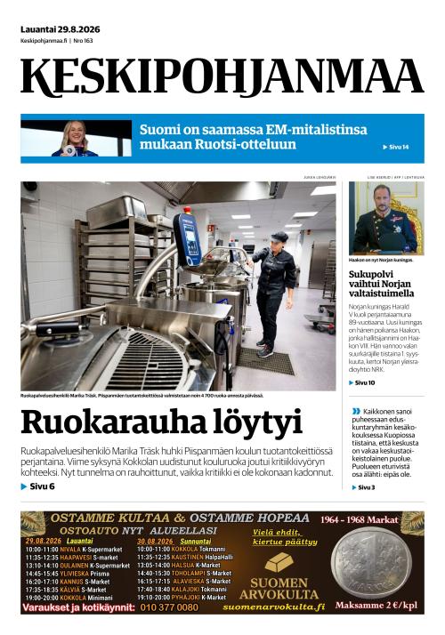 Keskipohjanmaa 29.8.2026
