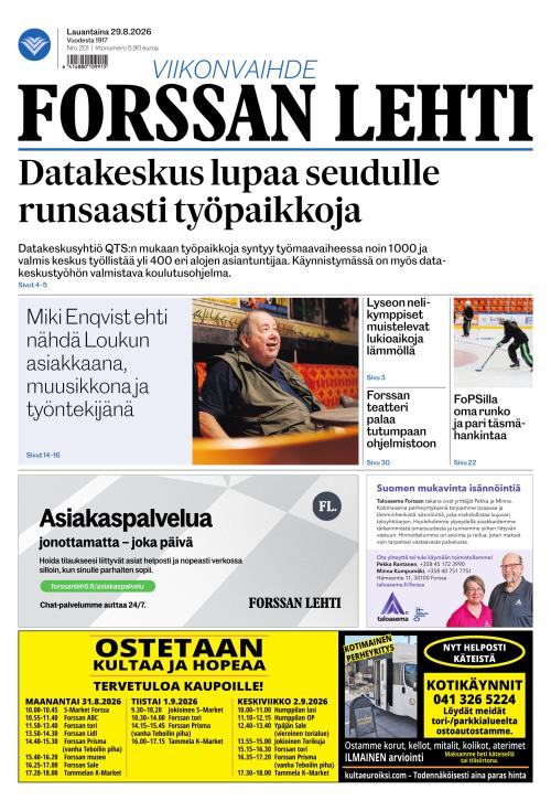 Forssan Lehti 29.8.2026