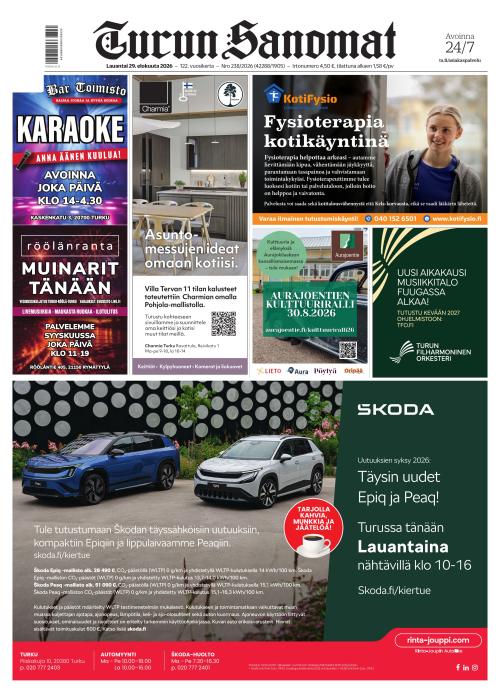 Turun Sanomat 29.8.2026