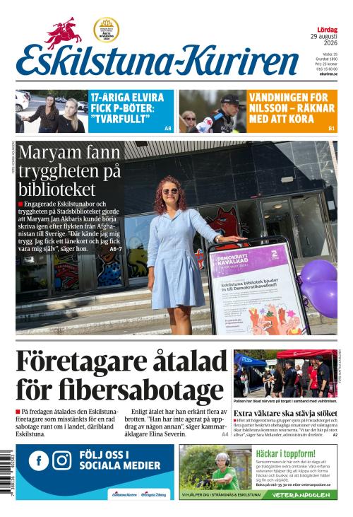 Eskilstuna-Kuriren 29.8.2026