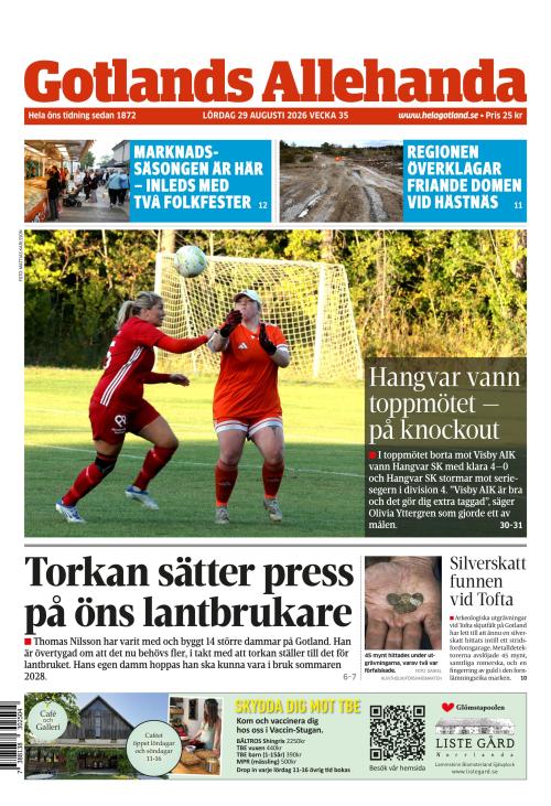 Gotlands Allehanda 29.8.2026