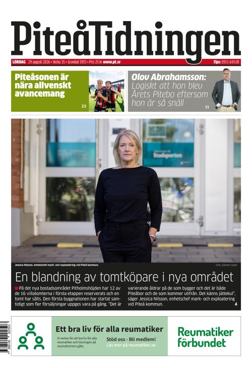 Piteå-Tidningen 29.8.2026