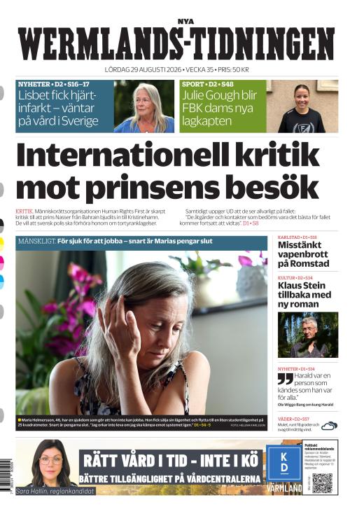 Nya Wermlands-Tidningen 29.8.2026