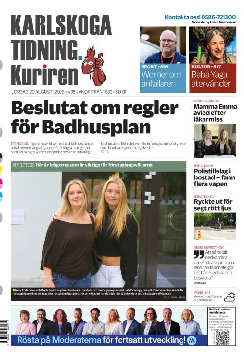 Karlskoga Tidning-Kuriren 29.8.2026