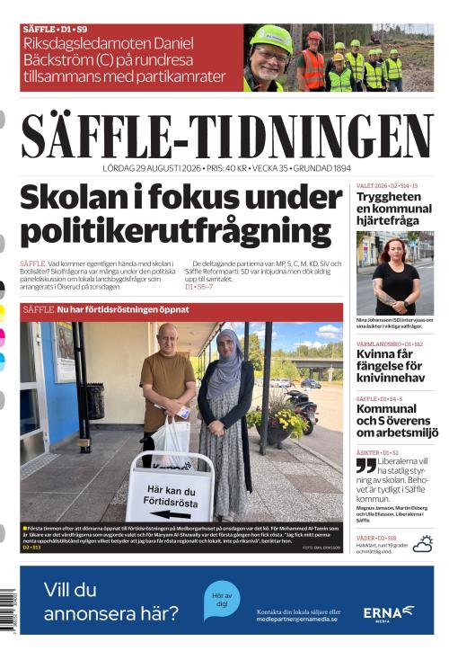 Säffle-Tidningen 29.8.2026