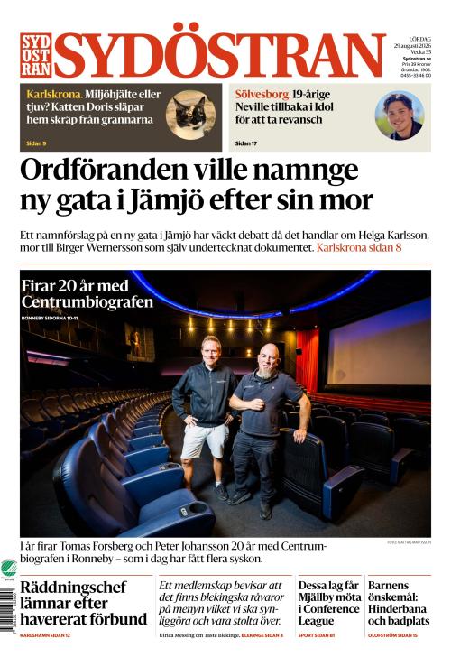 Sydöstran 29.8.2026