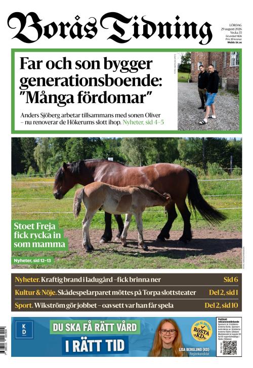 Borås Tidning 29.8.2026
