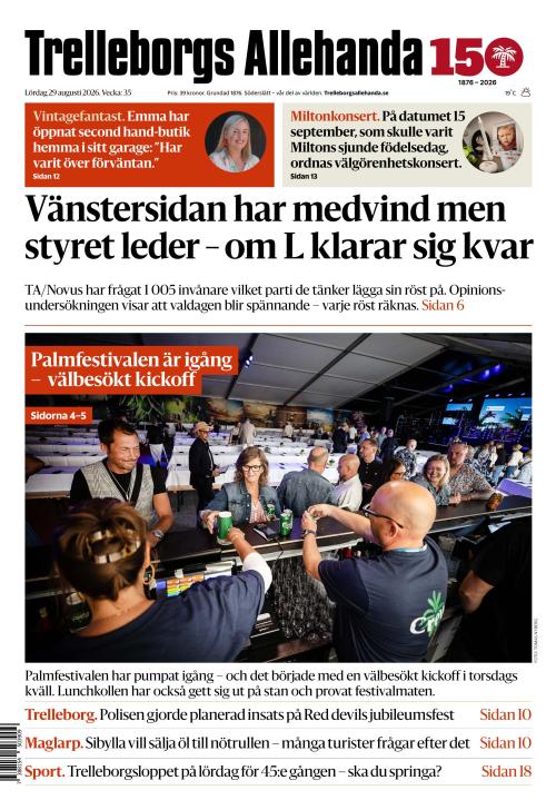 Trelleborgs Allehanda 29.8.2026