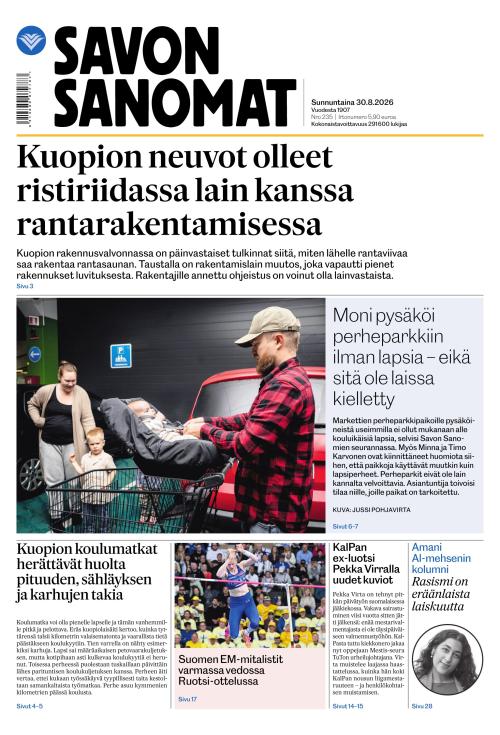 Savon Sanomat 30.8.2026