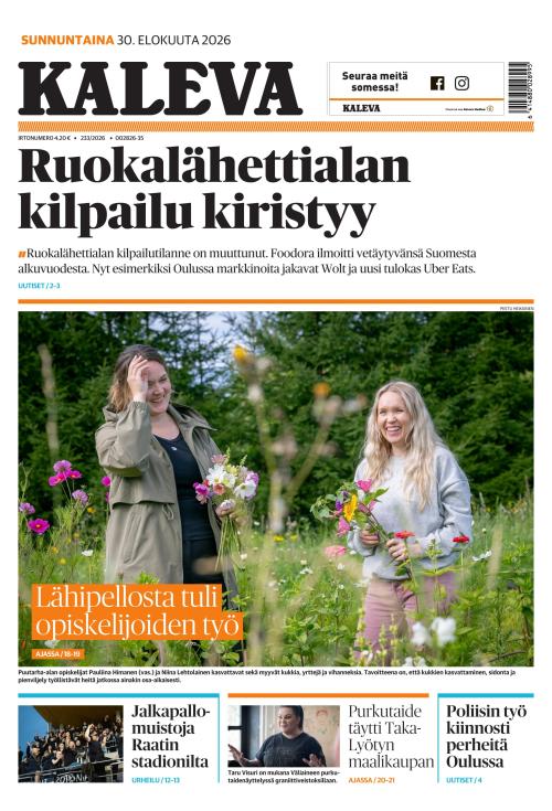 Kaleva 30.8.2026