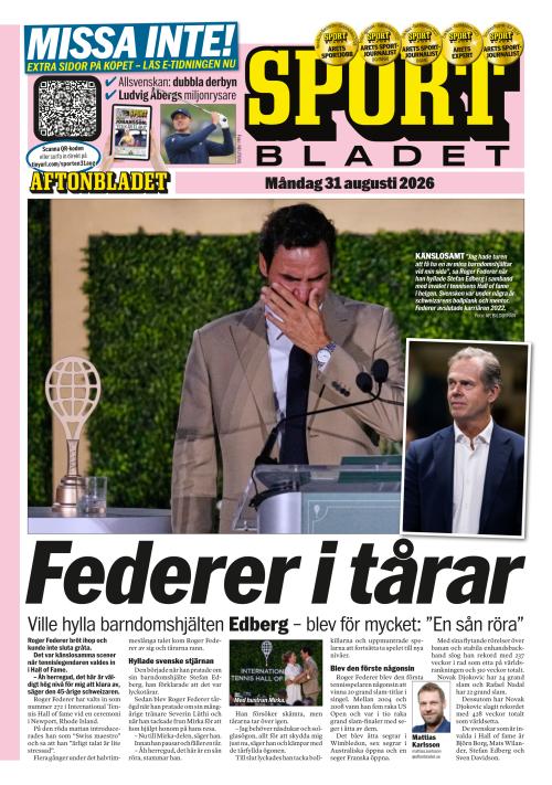 Aftonbladet Sportbladet 31.8.2026