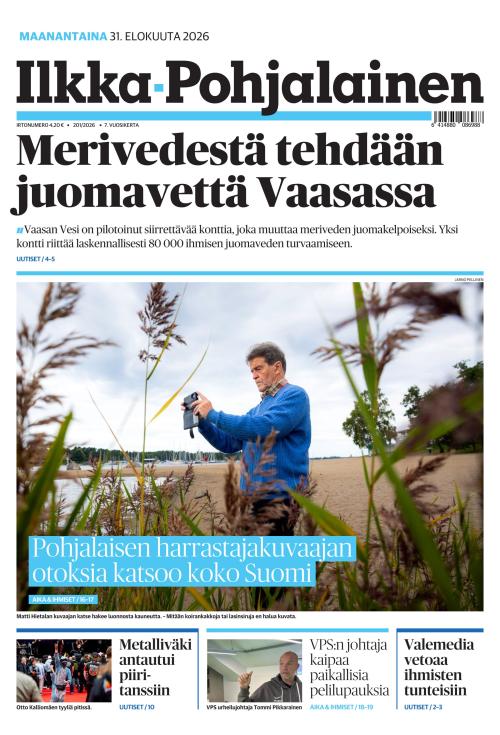 Ilkka-Pohjalainen 31.8.2026