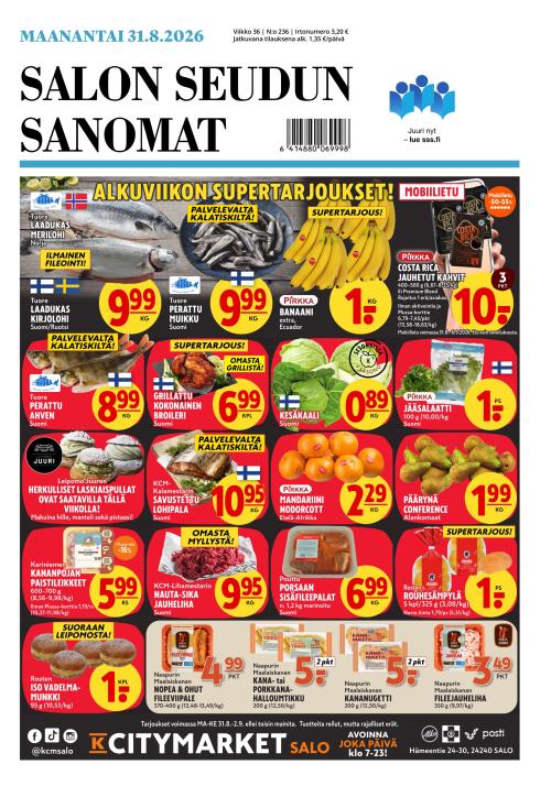 Salon Seudun Sanomat 31.8.2026