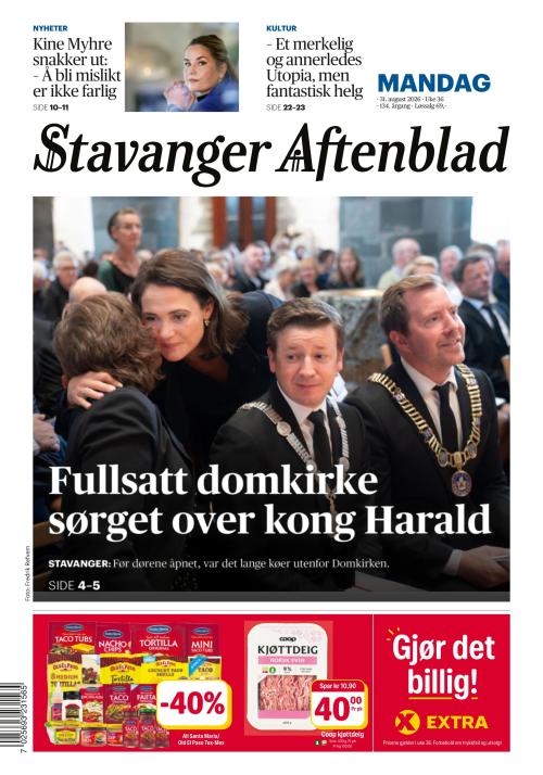 Stavanger Aftenblad 31.8.2026