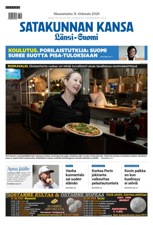 Satakunnan Kansa Länsi-Suomi 31.8.2026