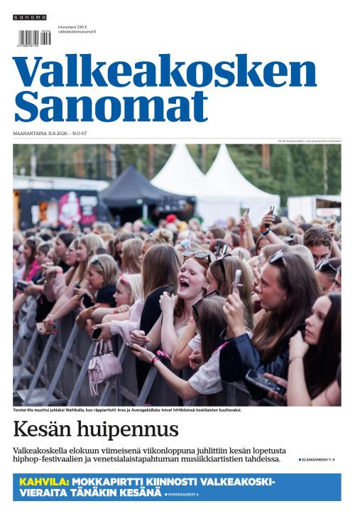 Valkeakosken Sanomat 31.8.2026