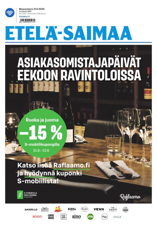 Etelä-Saimaa 31.8.2026
