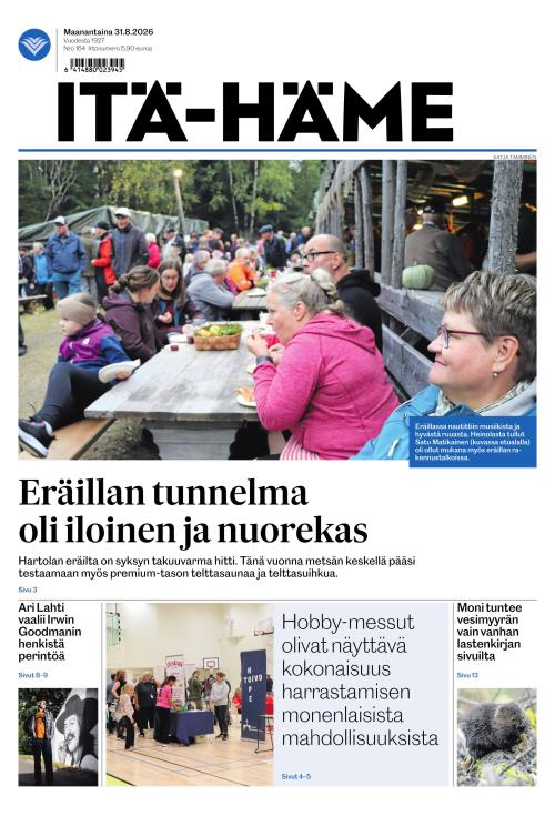 Itä-Häme 31.8.2026