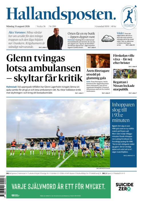 Hallandsposten 31.8.2026