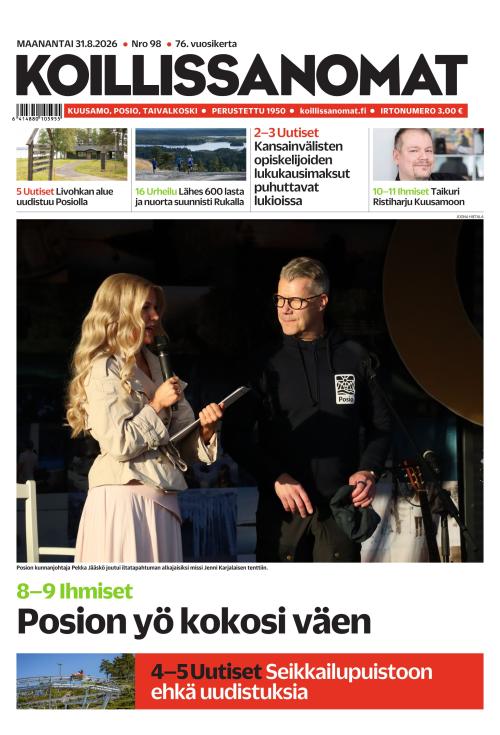 Koillissanomat 31.8.2026