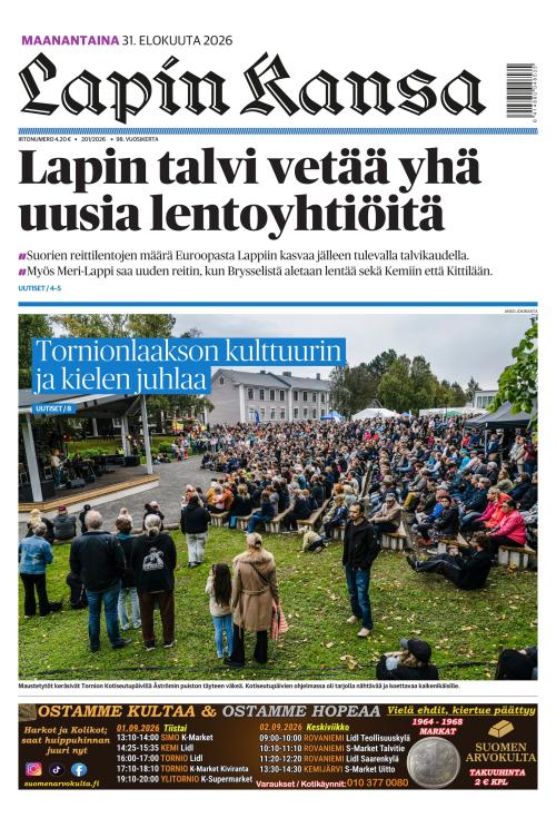 Lapin Kansa 31.8.2026
