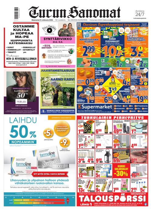 Turun Sanomat 31.8.2026