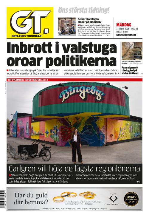 Gotlands Tidningar 31.8.2026
