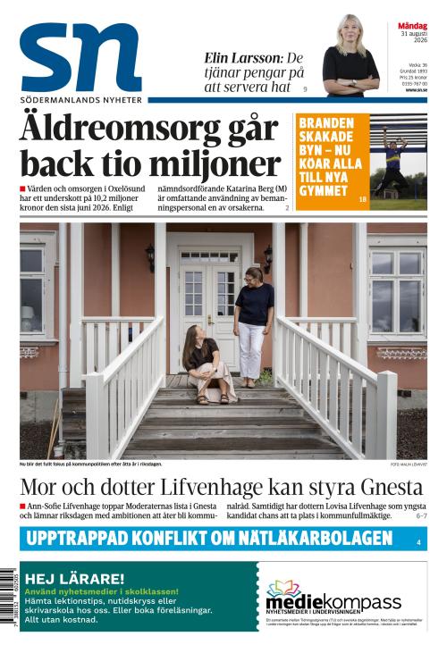 Södermanlands Nyheter 31.8.2026