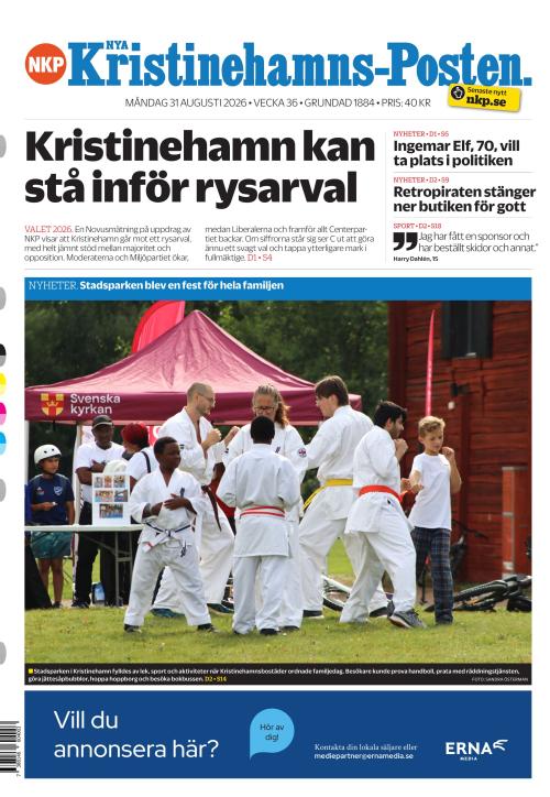 Nya Kristinehamns-Posten 31.8.2026