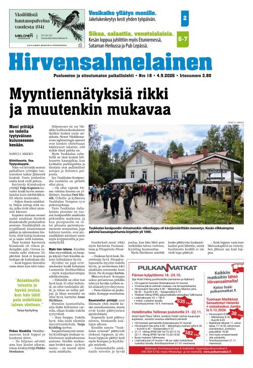 Hirvensalmelainen 4.9.2026