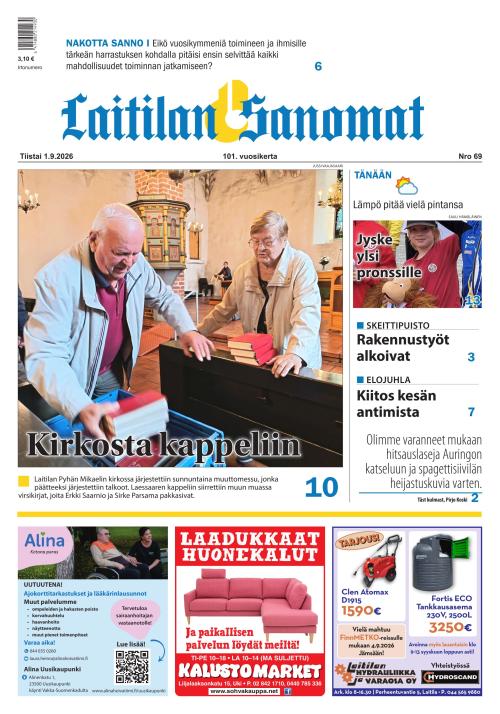 Laitilan Sanomat 1.9.2026