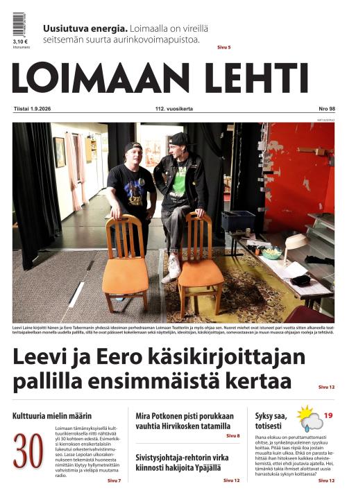 Loimaan Lehti 1.9.2026