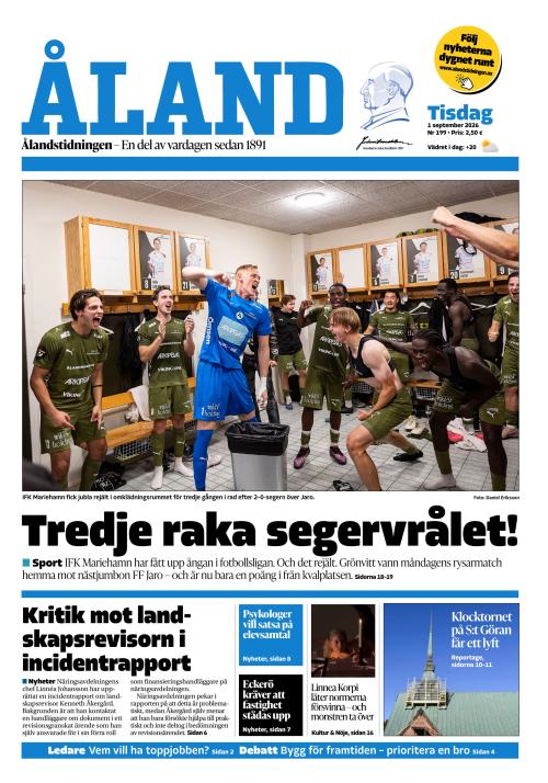 Ålandstidningen 1.9.2026