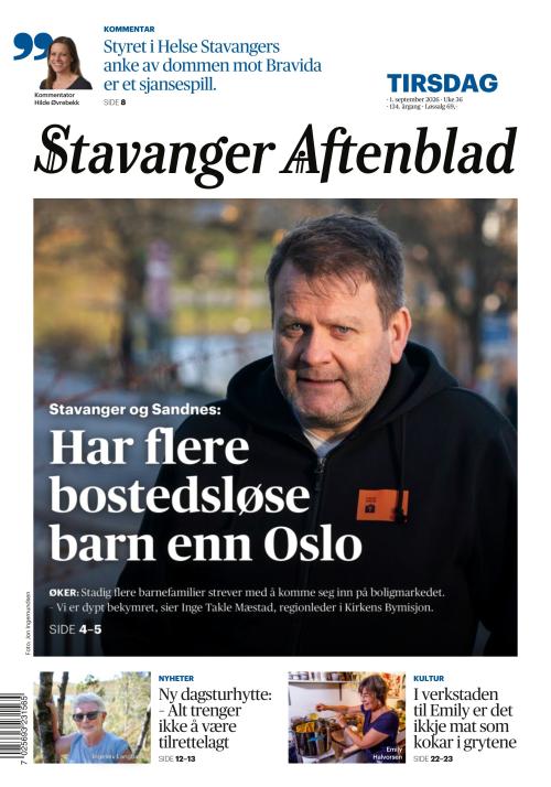 Stavanger Aftenblad 1.9.2026