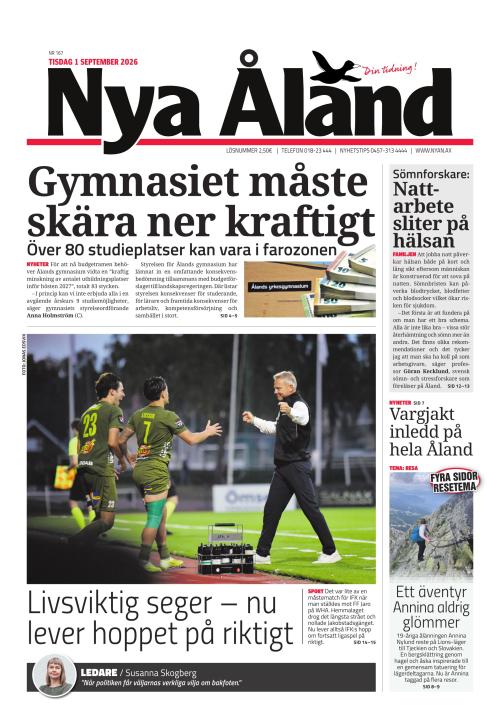 Nya Åland 1.9.2026