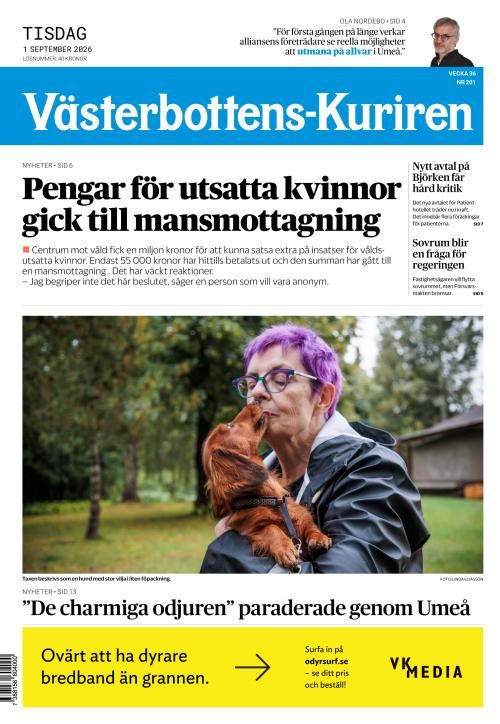 Västerbottens-Kuriren 1.9.2026