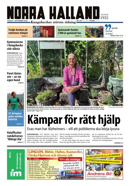 Norra Halland 1.9.2026