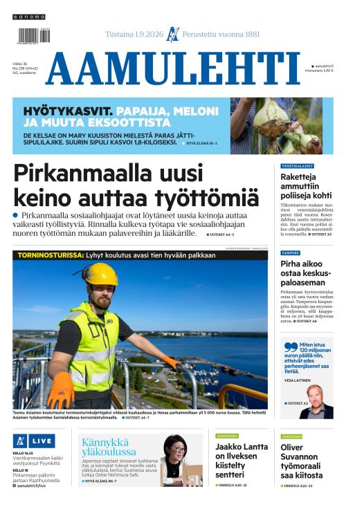 Aamulehti 1.9.2026