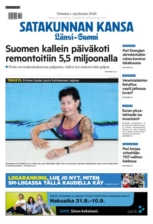 Satakunnan Kansa Länsi-Suomi 1.9.2026