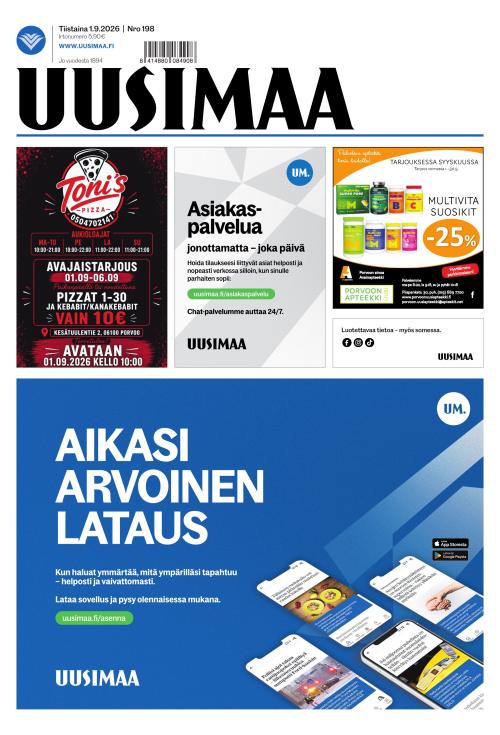 Uusimaa 1.9.2026