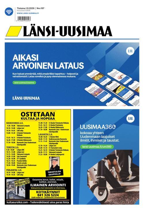 Länsi-Uusimaa 1.9.2026