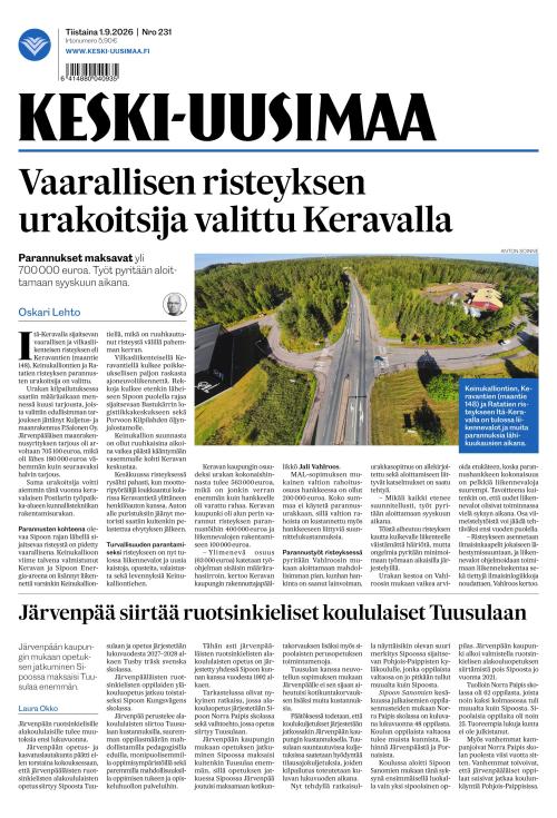Keski-Uusimaa 1.9.2026