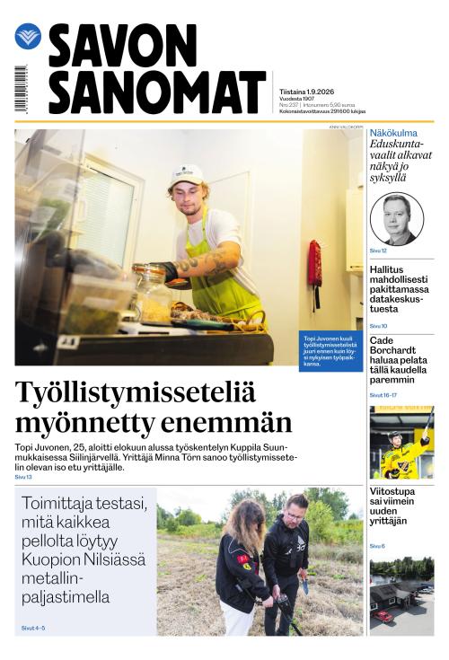 Savon Sanomat 1.9.2026