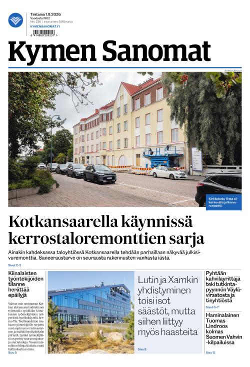 Kymen Sanomat 1.9.2026